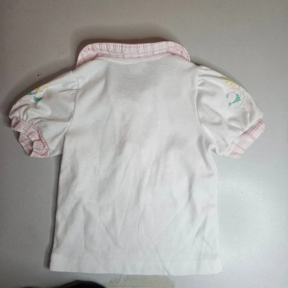 Vintage OshKosh B'Gosh Baby Girl Shirt Lot 18 Months Made in USA 90s Scottie Dog